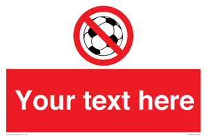 Custom No Ball Games Sign